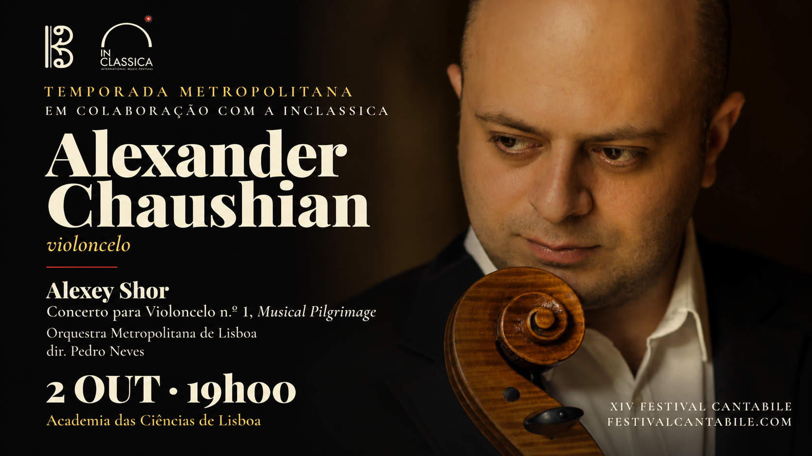 Accordi Musicali Festival Artist Alexander Chaushian Performs Alexey Shor’s Cello Concerto in Lisbon